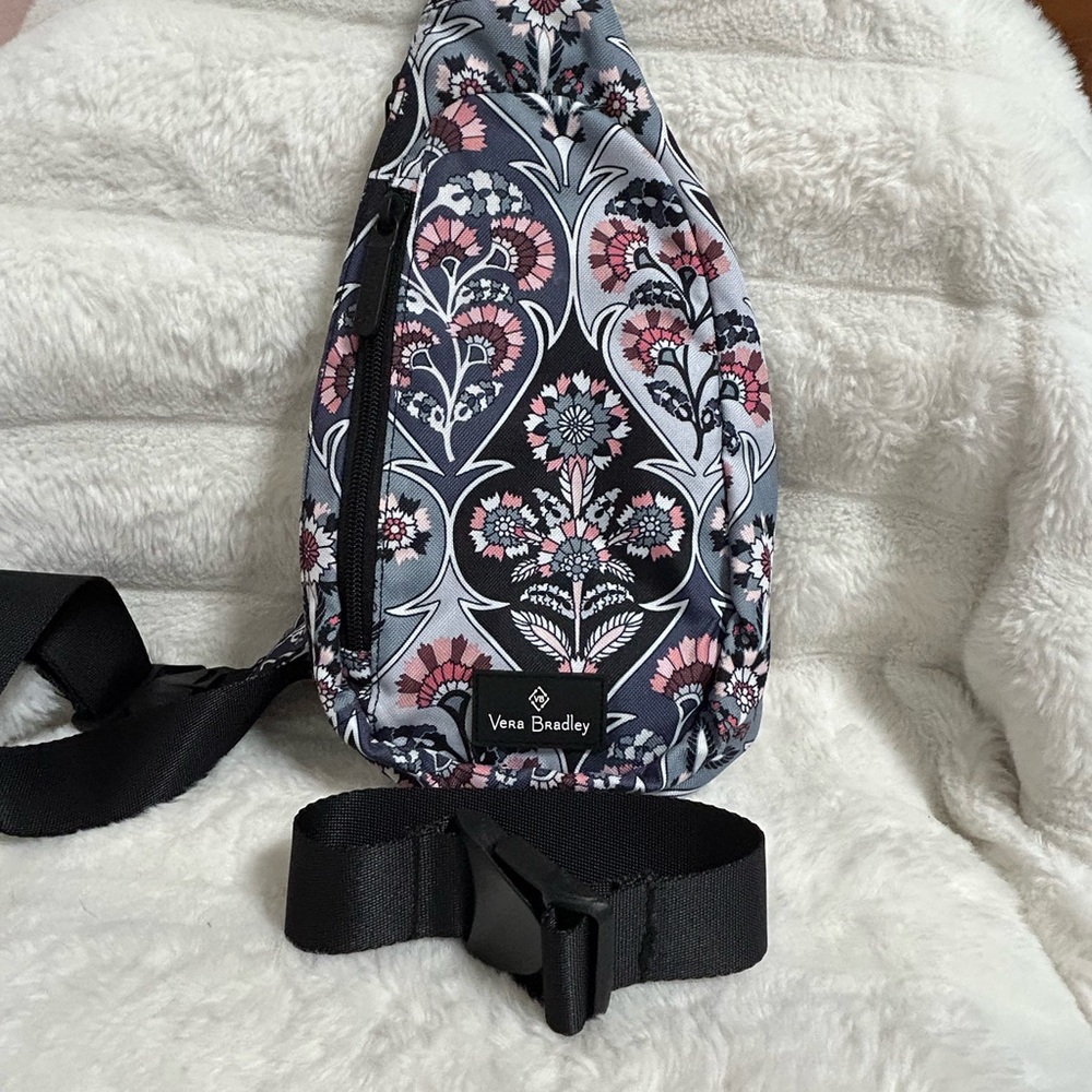 Vera Bradley Pink and Gray Backpack with Stylish Design